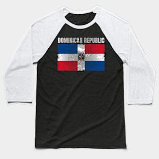 Distressed Dominican Republic Flag Graphic Gifts for Men Dominican Baseball T-Shirt